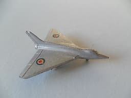 Mercury aeroplane Avro 707A art 406 diecast like Dinky aircraft, good example.