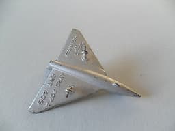 Mercury aeroplane Avro 707A art 406 diecast like Dinky aircraft, good example.