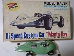 OLD NICHIMO JAPAN "Custom Car Manta Ray" SLOT CAR RTR 1/24 with BOX