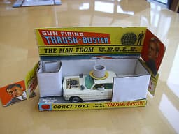 Original RARE CREAM Man from U.N.C.L.E. Corgi 497 diecast with correct box +