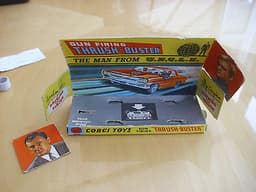Original RARE CREAM Man from U.N.C.L.E. Corgi 497 diecast with correct box +