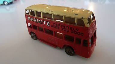 Pre war Dinky 29 motor bus \'Marmite.\' Very good original condition.