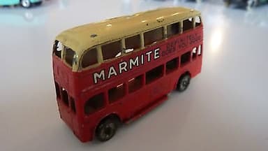 Pre war Dinky 29 motor bus \'Marmite.\' Very good original condition.