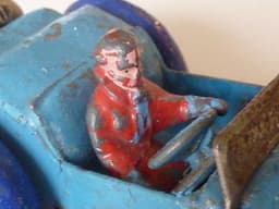 Pre war Dinky 36e Salmson 2 seater sports with driver figure..