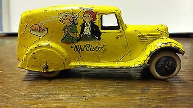PRE WAR DINKY TOYS, MECCANO - "AH! BISTO" VAN. (2) RB