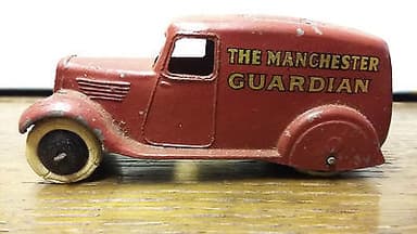 PRE WAR DINKY TOYS, MECCANO - THE MANCHESTER GUARDIAN VAN. RB