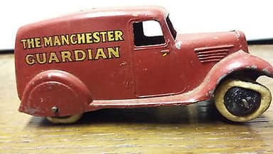 PRE WAR DINKY TOYS, MECCANO - THE MANCHESTER GUARDIAN VAN. RB