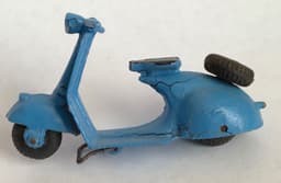 RARE 1940s Moko England Blue POP POP Scooter Box & Rider Lesney Dinky Corgi RARE