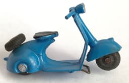 RARE 1940s Moko England Blue POP POP Scooter Box & Rider Lesney Dinky Corgi RARE