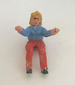 RARE 1940s Moko England Blue POP POP Scooter Box & Rider Lesney Dinky Corgi RARE