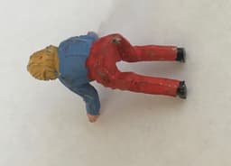 RARE 1940s Moko England Blue POP POP Scooter Box & Rider Lesney Dinky Corgi RARE