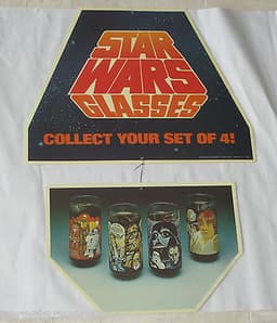 RARE 1977 Promo STAR WARS Burger King STORE DISPLAY Mobile Darth Vader Glasses