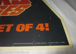 RARE 1977 Promo STAR WARS Burger King STORE DISPLAY Mobile Darth Vader Glasses