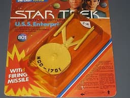 Rare 1980 Dinky Die Cast 801 Star Trek U.S.S. Enterprise Pocket Size