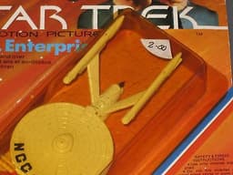 Rare 1980 Dinky Die Cast 801 Star Trek U.S.S. Enterprise Pocket Size