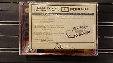 Rare NOS L&S Co. Ford GT 1/24 Slot car with Plastic Case Made Gifu Japan in 1964
