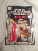 rare vintage starwars 12 back figure / stormtrooper (unpunched)