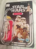 rare vintage starwars 12 back figure / stormtrooper (unpunched)