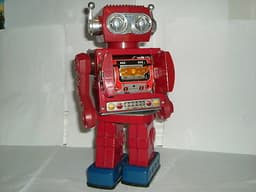 robots VINTAGE HORIKAWA SH TOYS SUPER ASTRONAUT TIN  ROBOT MADE IN JAPAN 1960\'S