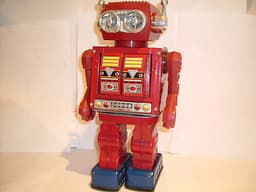 robots VINTAGE HORIKAWA SH TOYS SUPER ASTRONAUT TIN  ROBOT MADE IN JAPAN 1960\'S