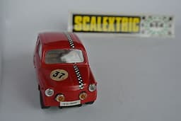 Scalextric Beautifull Exin red T.C. FIAT 600 C31 1968 Spain 100% original LOOK