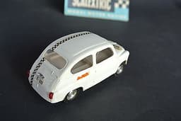 Scalextric Excellent Exin snowwhite T.C. FIAT 600 C31 1968 Spain 100% original