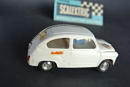 Scalextric Excellent Exin snowwhite T.C. FIAT 600 C31 1968 Spain 100% original