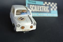 Scalextric Excellent Exin snowwhite T.C. FIAT 600 C31 1968 Spain 100% original