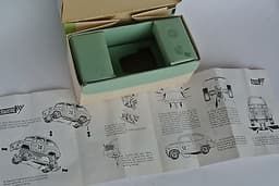 Scalextric Exin nice BOX + Spanish SHEET for red T.C. FIAT 600 C31 1968 Spain