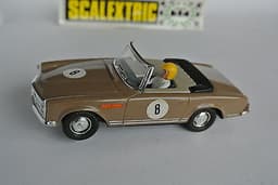 Scalextric EXIN Spain Excellent brown MERCEDES 250 S.L. SPORT ref C33 1968 ! f