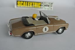 Scalextric EXIN Spain Excellent brown MERCEDES 250 S.L. SPORT ref C33 1968 ! f