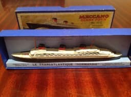 Scarce Pre-war FRENCH DINKY "Le Normandie" No.52C Steamship with original Box