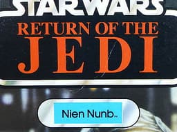 Star Wars ROTJ 65A Nien Nunb Proof Card