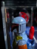 star wars vintage, kenner, boba fett, blue painted helmet, ukg 85%, very rare!
