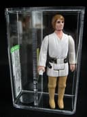 star wars vintage, luke farmboy, dark brown hair, afa 85 nm+, rare!