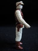 star wars vintage pbp rebel soldier dark brown blue metallic blaster, very rare!