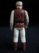 star wars vintage pbp rebel soldier dark brown blue metallic blaster, very rare!