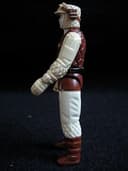 star wars vintage pbp rebel soldier dark brown blue metallic blaster, very rare!