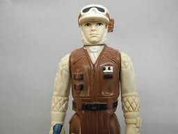 STAR WARS VINTAGE PBP REBEL SOLDIER DARK BROWN BODY METALLIC PBP BLASTER MINT