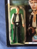 Starwars Vintage Carded Han Solo original on Unpunched ROTJ 77 back card. 1983