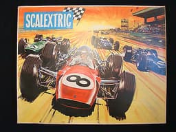TRIANG SCALEXTRIC CLUB 60 SET - AUSTIN HEALEY & MERCEDES CARS - SUPERB BOXED