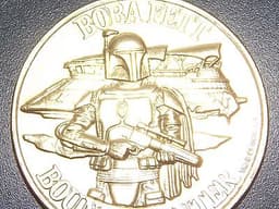 Vintage~1977~1984~1985~Kenner~Star~Wars~DROIDS~Boba~Fett~gold~coin~tv~cartoon~13