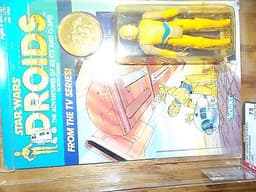 Vintage~1977~1984~1985~Kenner~Star~Wars~DROIDS~C3PO~animated~tv~cartoon~coin~AFA
