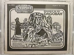 Vintage Kenner Canadian Star Wars ESB Dagobah Playset BLK & WHT Logo AFA 85 NM+
