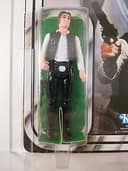 Vintage Kenner Star Wars Han Solo Small Head 12 Back-C AFA 50 VG C50/B70/F80