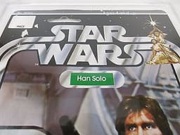 Vintage Kenner Star Wars Han Solo Small Head 12 Back-C AFA 50 VG C50/B70/F80