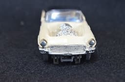 VINTAGE O GAUGE LARGE SUPER AURORA HO SLOT CAR 57 T BIRD MODEL RACE CAR RARE