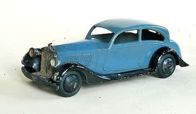 Vintage Original Pre War Dinky Toys Rolls Royce Saloon Car 30b GC Open Chassis.
