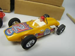 VINTAGE SCALEXTRIC C/80 REAR ENGINED OFFENHAUSER INDY CARS..BRYANT SPECIAL MIB