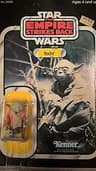 VINTAGE STAR WARS ESB YODA ORANGE SNAKE ACTION FIGURE 1980 32 BACK MOC UNPUNCHED